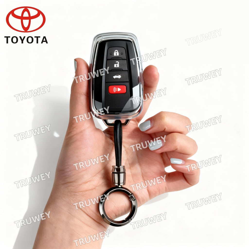 Para Toyota Prius Camry Corolla C-HR CHR RAV4 Prado Chave Capa Chaveiro Titular Acessórios Do Carro