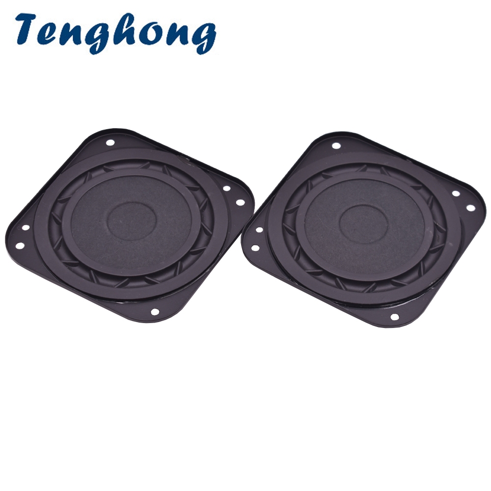 Tenghong 2pcs 3 Polegada Alto-Falante De Áudio Portátil 8Ohm 15W Ultra Fino Subwoofer Unidade De Estéreo De Home Theater