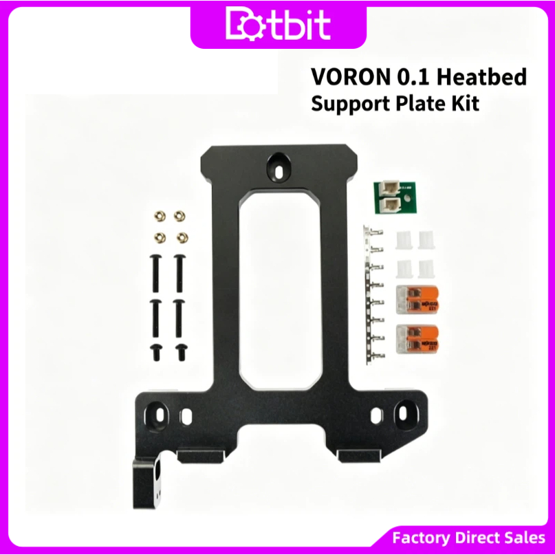Para Voron V0.1 V0.2 CNC Placa De Suporte Cama Alumínio Com Kit Aquecedor PCB Metal Completo Atualização Rígida Acessóri