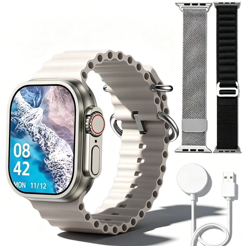 2026 Smartwatch Relógio Inteligente W29 2 Bandas Para Homens E Mulheres 38MM/45MM Conjunto De Caixa De Presente De Chama