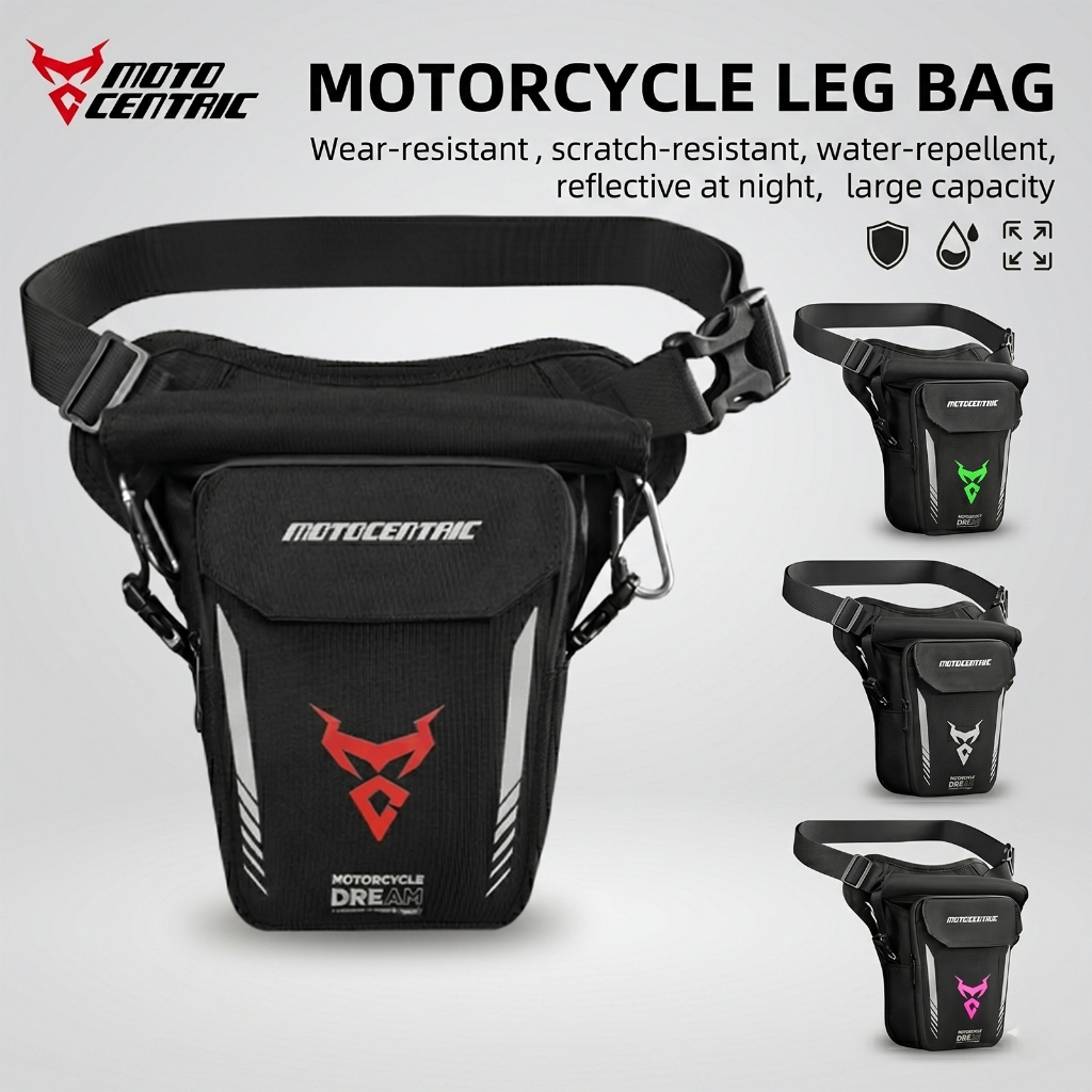 Bolsa De Perna Pochete Moto Impermeável 3L Tática Motoboy Transversal Expansível Premium MOTOCENTRIC