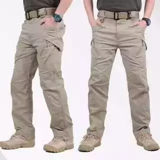 Calça Cargo Militar Masculina Preta Impermeável para Trilhas — foto 7
