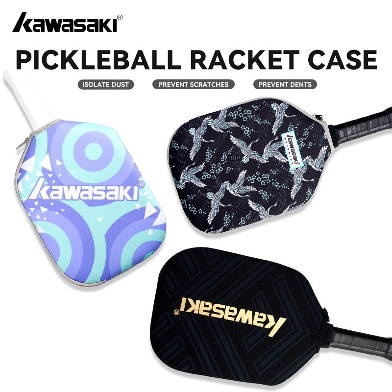 Capa Protetora De Neoprene Para Remo De Pickleball Kawasaki Bolsa Leve Raquete À Prova De Choque 1 Acessório Esportes Ao