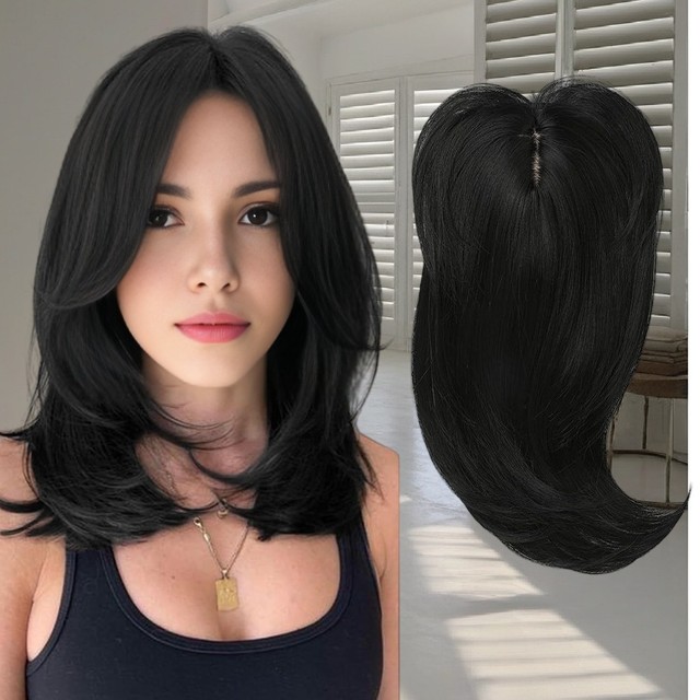 Peruca respirável Natural sintética do cabelo longo encaracolado das senhoras