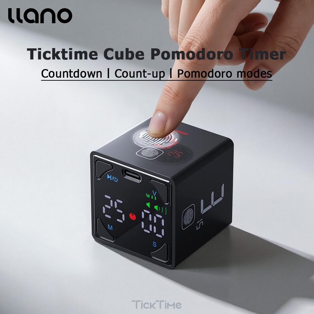 Llano Cube B Ticktime Pomodoro Timer Ferramenta De Gerenciamento De Tempo