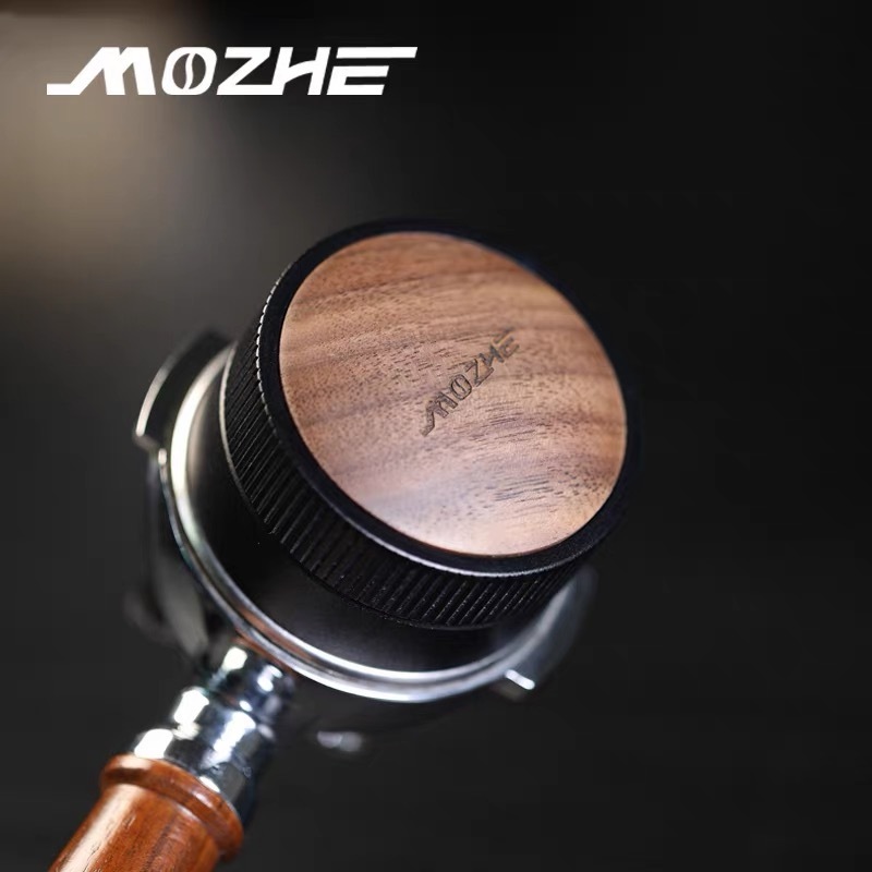 Distribuidor De Café Autopessante De Madeira De Nogueira Premium-51 Mm Com Ajuste Adaptativo De Altura