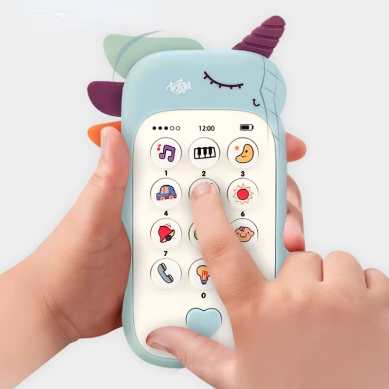 Brinquedo Do Telefone Bebê Música Som Dormir Brinquedos Com Mordedor Simulação Crianças Infantil Educativo Precoce Prese