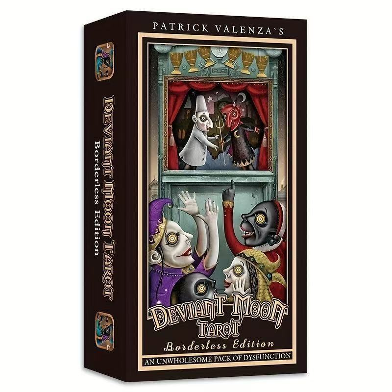 Estoque pronto [Recomendado para iniciantes] 13 * 6.7 cm Evil Moon Tarot Card Inglês Jogo de tabuleiro Tarot Tarot Tarot