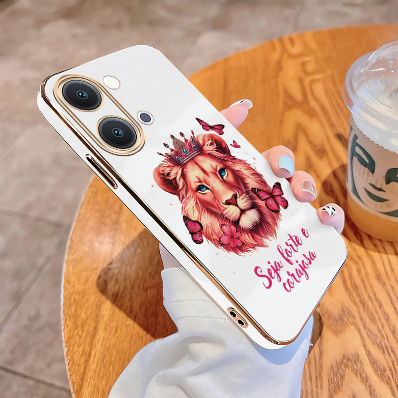 Invólucro Para POCO X8 Pro Max X8Pro 5G Caso Feminino Força Brasileira Brilhante Chapeamento Capa Durável Embalagem Maci