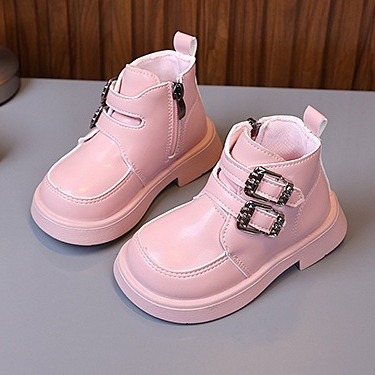 Tênis Meninas Inverno Lazer Botas Martin Estudante Moda Tênis de cano alto Antiderrapante e resistente ao desgaste