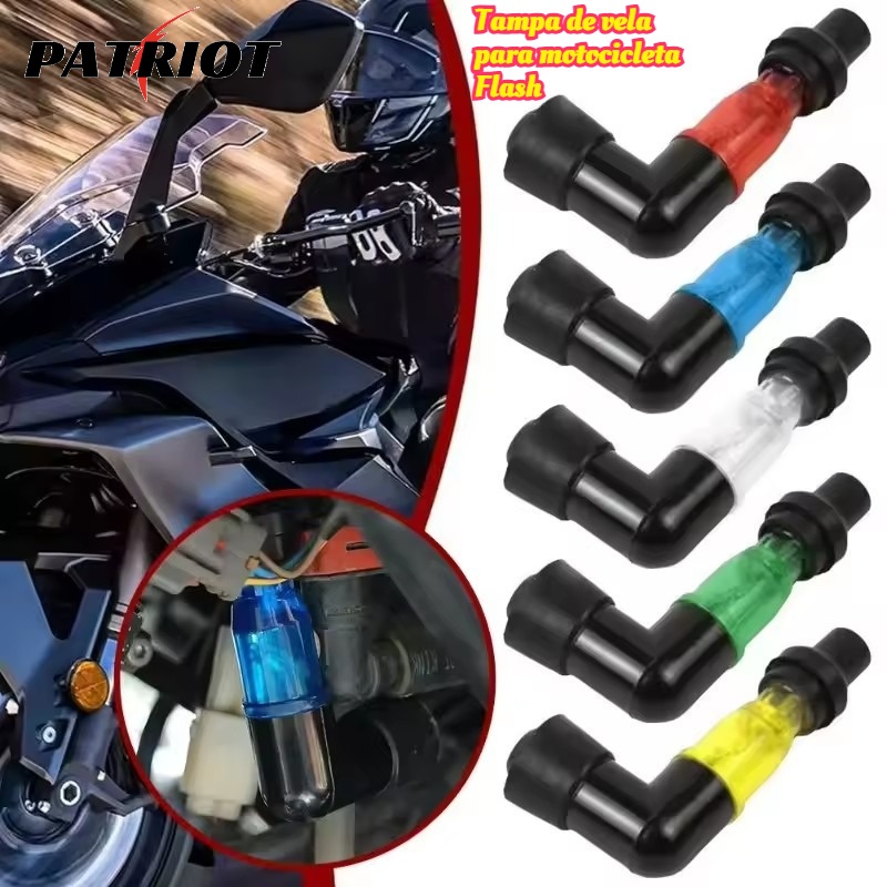 Tampa De Vela De Ignição De Alta Pressão De 90 Graus -Motocicleta Acessórios -Com Flash De Ajuste Em Formato De Cotovelo