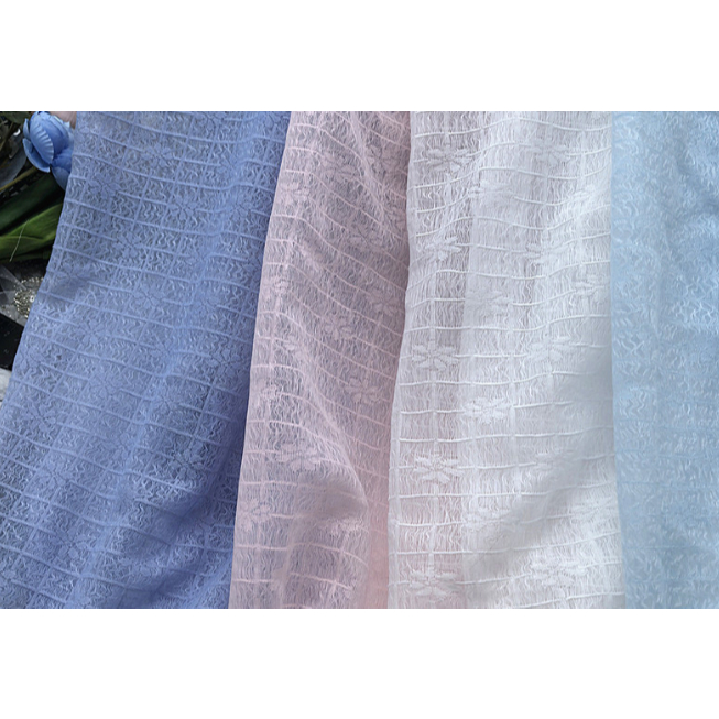 1 Jarda Grade Jacquard Tecido De Renda Pura Malha De Diamante Pano Para Vestido Outerwear Roupas De Boneca Material De C