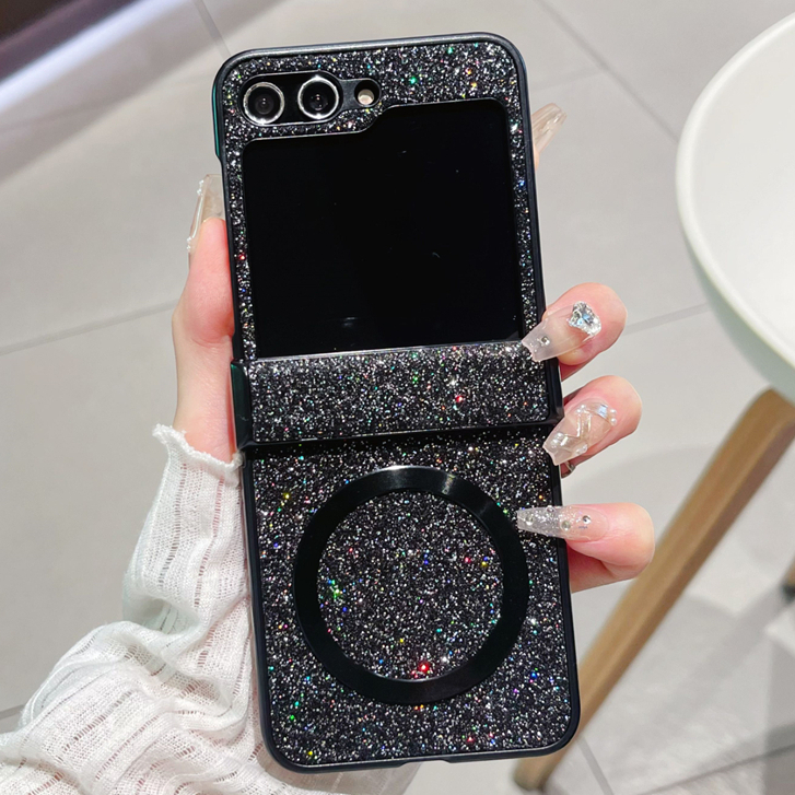 Lantejoulas glitter Tela Dobrável Magnética Capa De Couro De Luxo Para Samsung G