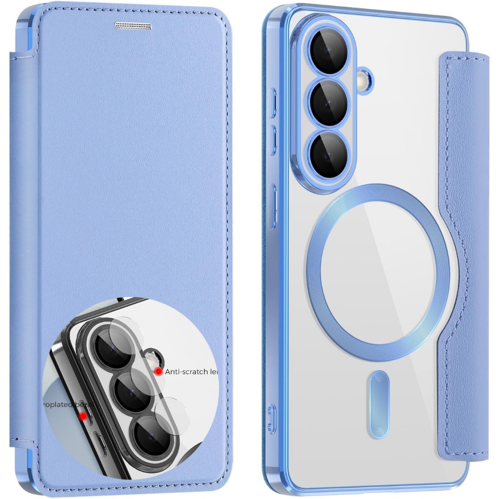Para Samsung Galaxy A57 Caso Com Protetor De Câmera A56 5G flip Capa De Carregam