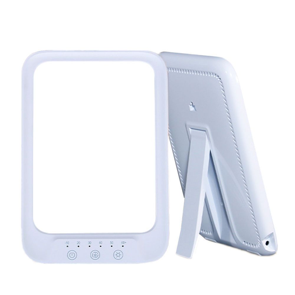 Verilux HappyLight Lumi Plus-Lâmpada De Terapia De Luz Com 10.000 Lux , Sem UV , Branca Brilhante LED Brilho Ajustável ,
