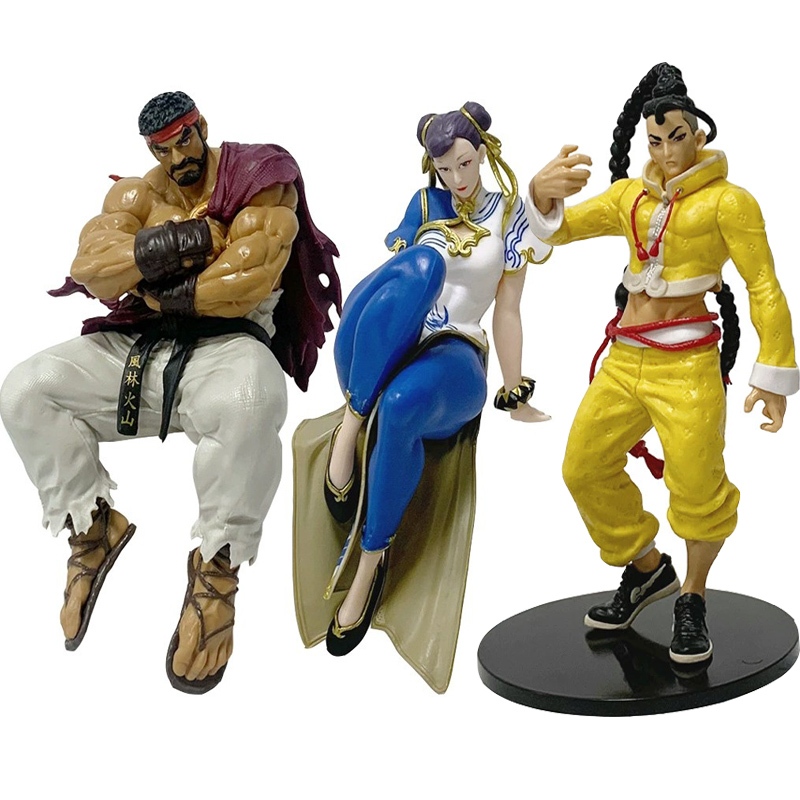Jogo Street Fighter 6 Chun-Li Ryu M·Bison Jamie Figuras Anime Modelo Coleção Boneca Brinquedo Presente