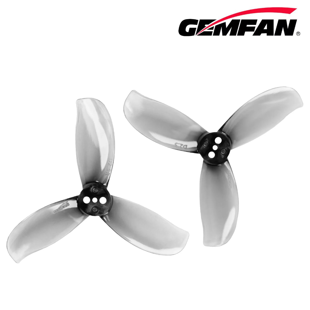 Kit Hélice Gemfan D2.5-3 63.5mm 3 Pás – 4 Pares (8 Peças) Otimizada para DJI O4 HD  Compatível Whoop/Ducted Drone