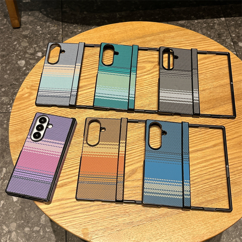 Proteção Da Dobradiça Do Eixo Médio Tela Dobrável Capa De Couro De Luxo Para Samsung Z Fold 8 7 6 5 4 3