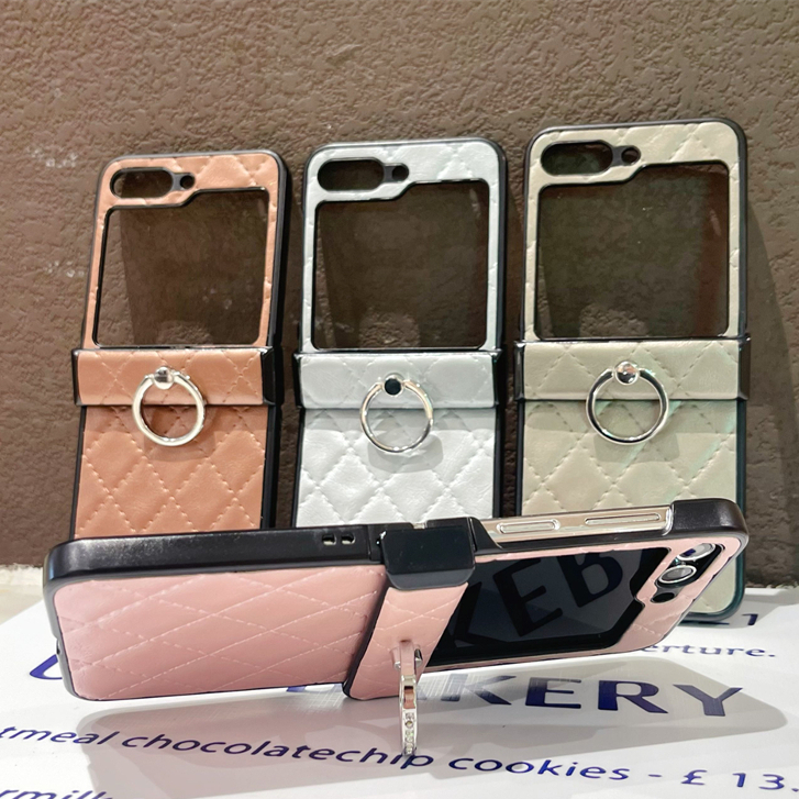 Suporte Xadrez Diamante Tela Dobrável Capa De Couro De Luxo Para Samsung Galaxy