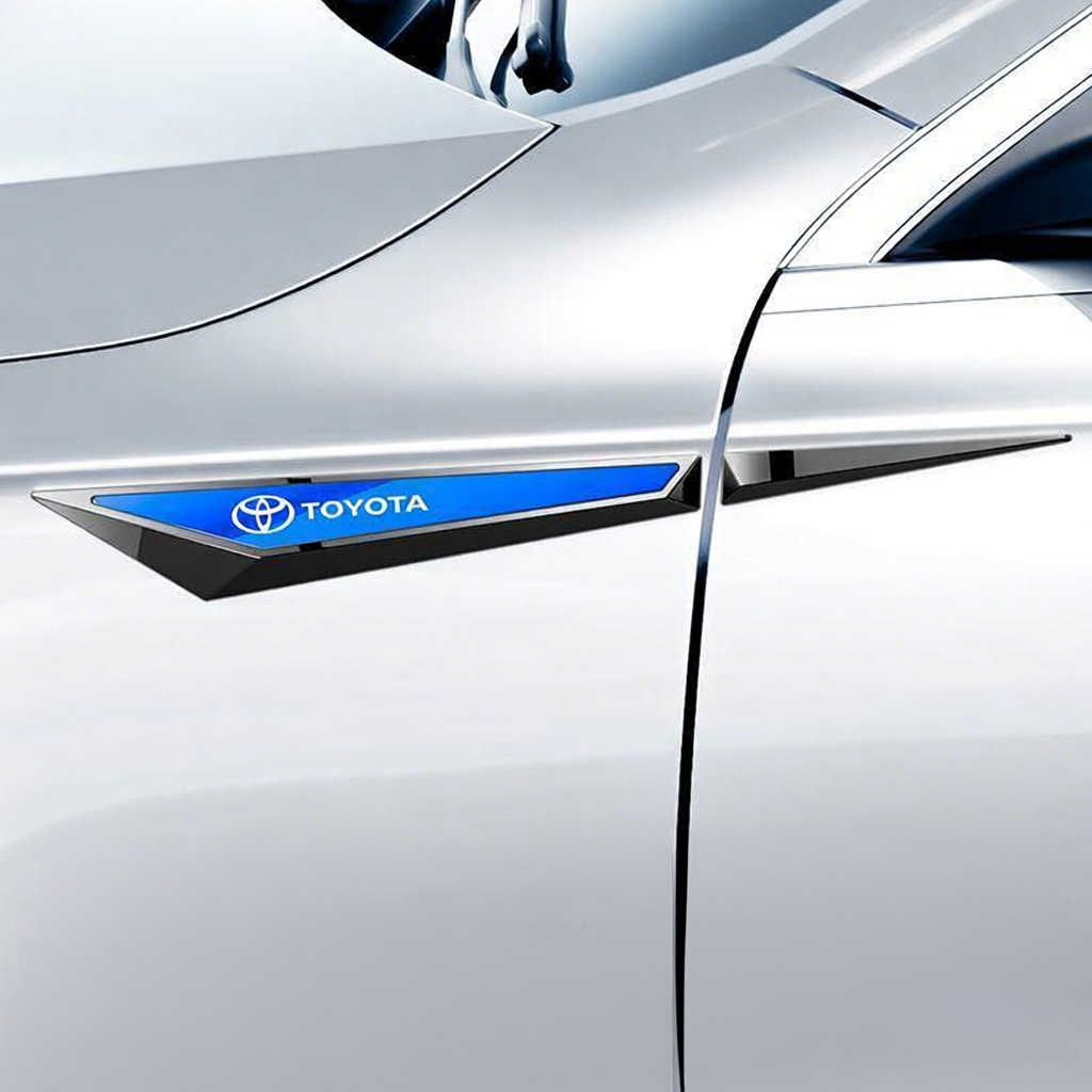 Toyota Special Car Blade Fender Side Seam Label Lei Ling Avalon Corolla Camry Stainless Steel Bumper Stickers mxXW
