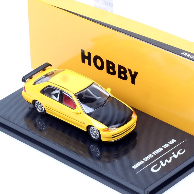 Escala 1/64 Honda Civic Ferio Sir EG9 JDM Modelo De Carro De Corrida Diecasts E Veículos De Brinquedo Hobby Colecionávei