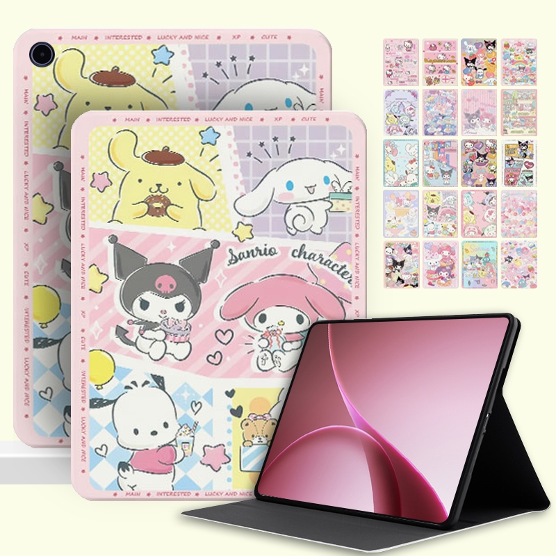 Para OPPO Pad5 Fosco Display Edição 2026 OPPOPad5 OPPOPad5Air 12.1'Bonito Dos Desenhos Animados Anti Gota Flip Tablet Ca