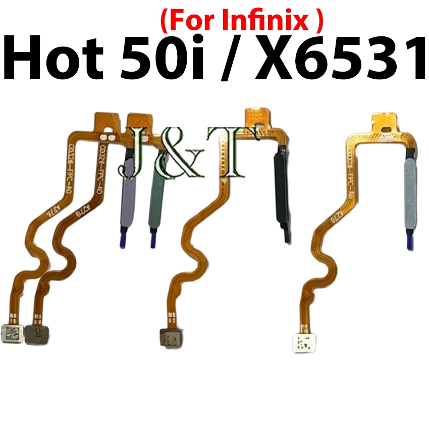 sensor De Impressão Digital Flexível Para infinix Hot 50i Botão Liga/Desliga flex X6531 Cabo De Fita