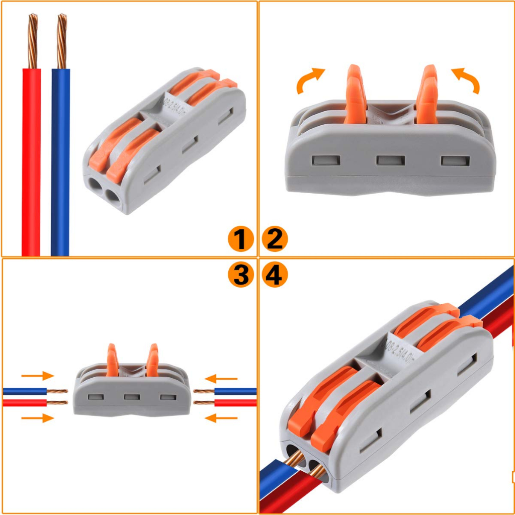 kit 10 un Conector Compacto Elétrico Emenda E Derivação — imagem 2 de 2