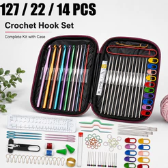 Kit 127/22/14 Agulhas de Crochê + Case Porta Agulhas