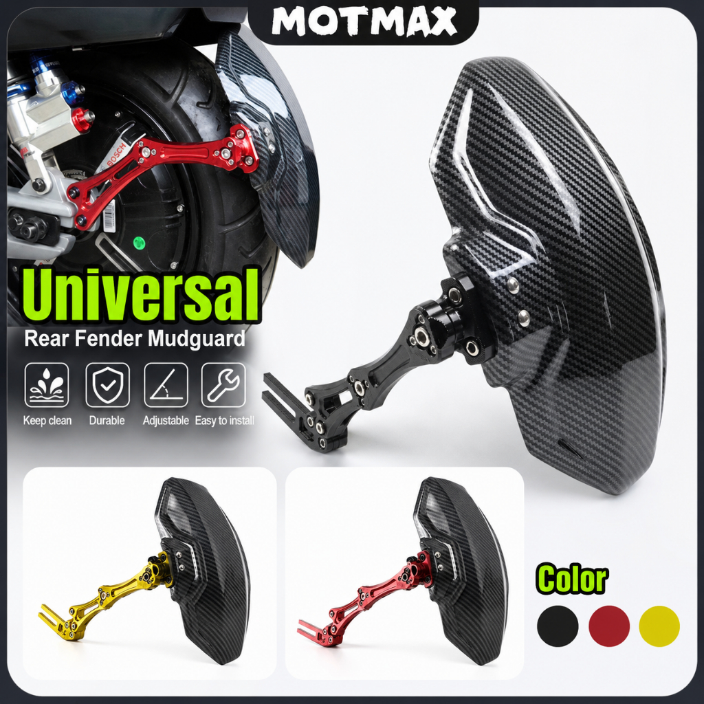 Universal Fender Para-Lamas Traseiro De Motocicleta , Proteção Contra Respingos，Ajustável - Envio Rápido