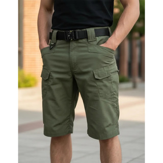 Shorts Cargo Tático Militar Impermeável Ripstop / Bermuda Masculina Secagem Rápida Para Trilha E Camping Plus Size