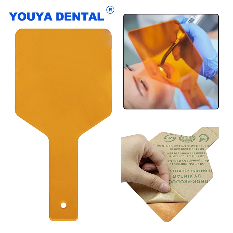 1 Pçs Dental Mão Escudo Placa Cura Iluminação Lâmpada Protetor De Olho Luz Filtro Paddle
