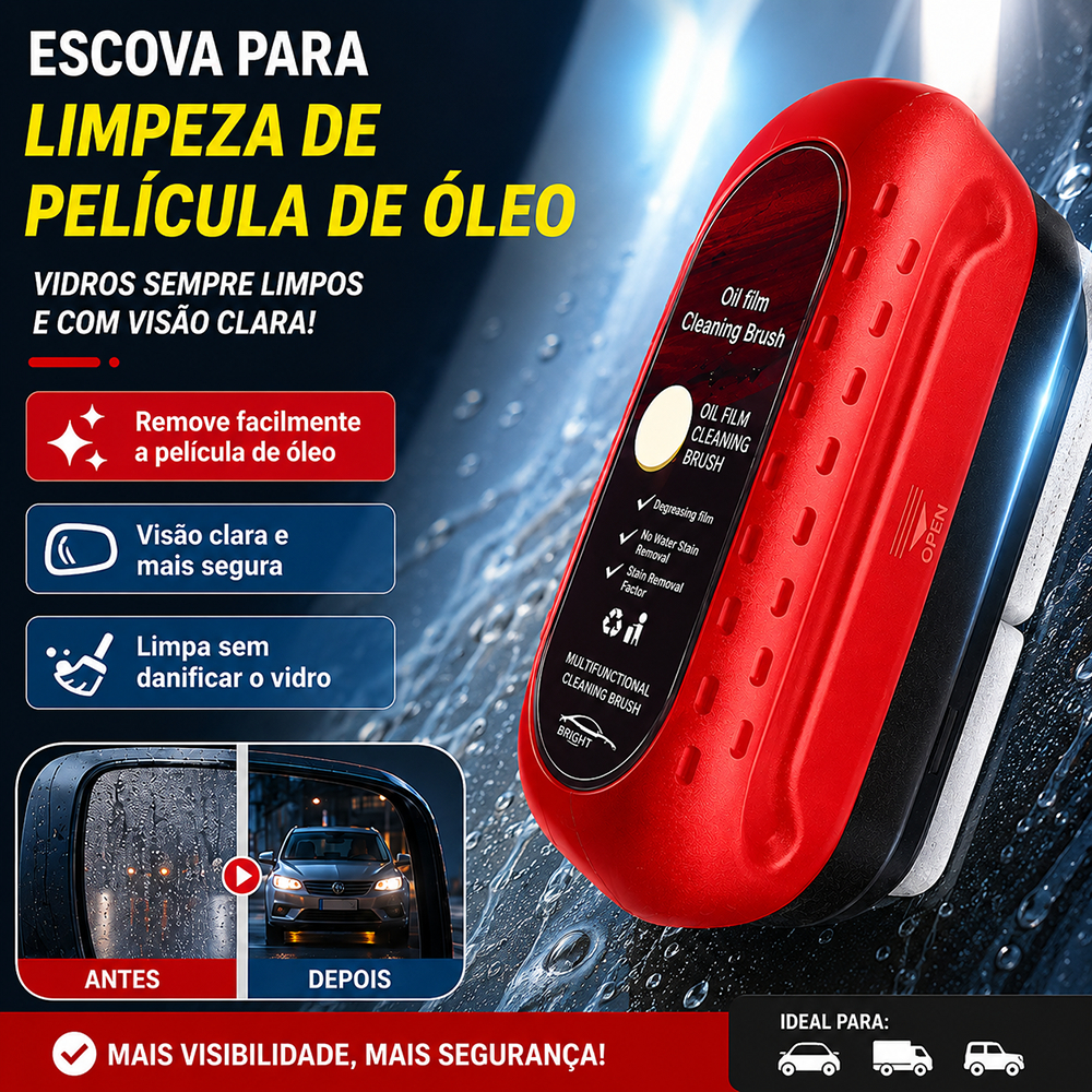 Escova de limpeza de filme de óleo de vidro de carro 120ml Limpador de óleo para vidros de carro Esponja Automotiva Esco
