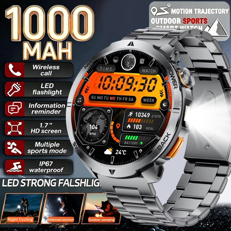 2026 Nova GPS Smart Watch AMOLED Screen IP68 Waterproof Fitness tracking Heart Rate BT Call Professional Sport Smartwatc