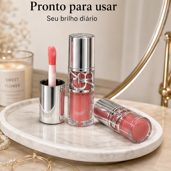 Gege bear Water Gloss Brilhante Toot Lip Gloss Hidratante Espelho Vidro Lip Gloss Maquiagem 2g