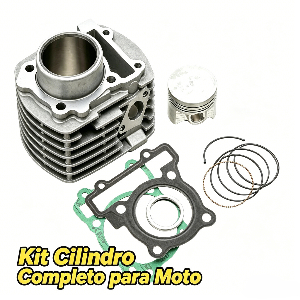 Kit Completo Cilindro Pistao Anel Junta Moto Factor 150 2018