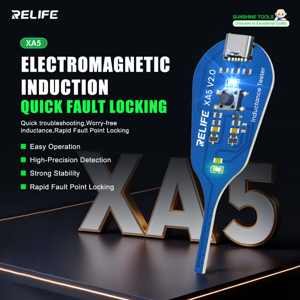 O Testador De Indutância RELIFE XA5 V2.0 Localiza Rapidamente Ponto De Falha Para Testar A Qualidade Dos Indutores Em Pl