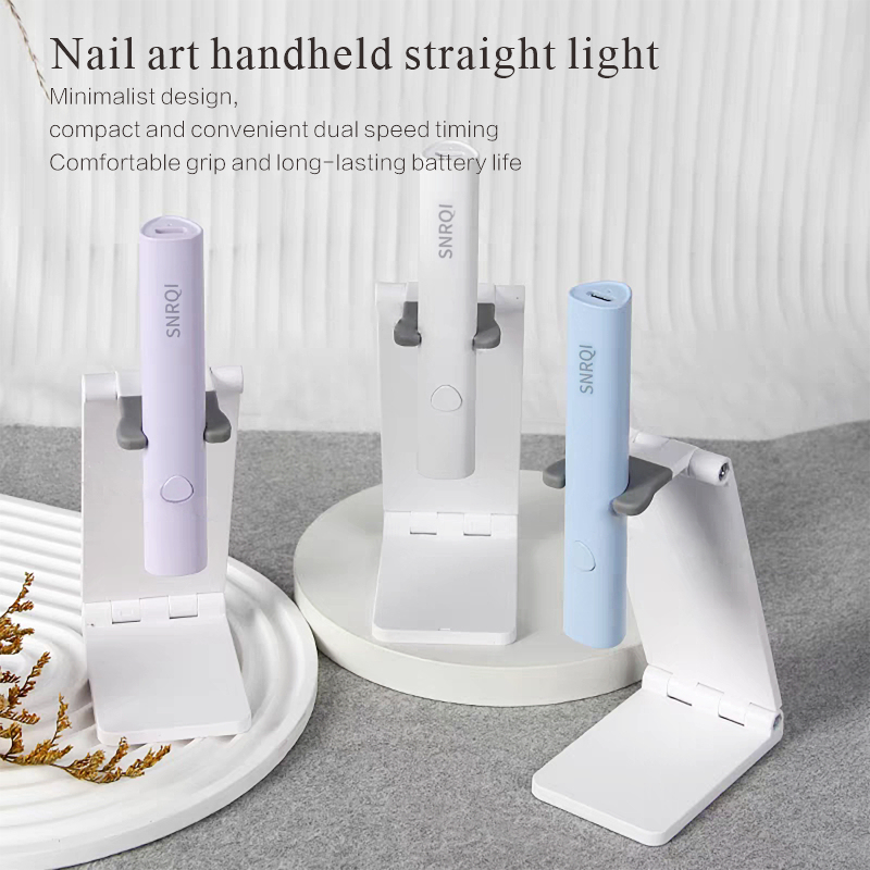 Mini Lâmpada UV Portátil Com Suporte , De Unha Recarregável E Dobrável , Por USB , Disponível Em Várias Cores , Secagem
