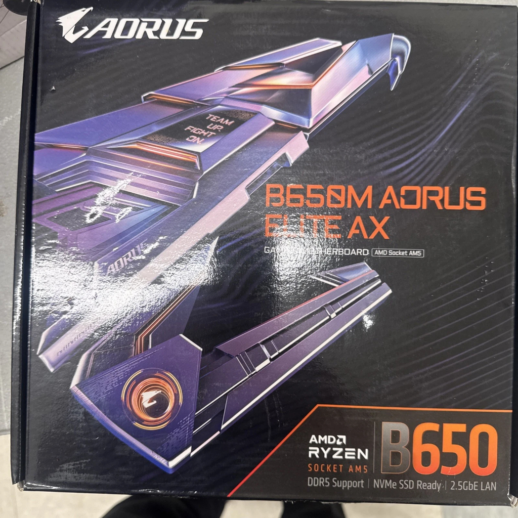 GIGABYTE B650M AORUS ELITE AX AM5 DDR5 WiFi 6E Micro ATX Placa-Mãe HDMI