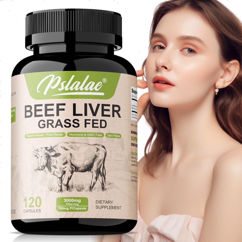 Pslale Fígado De Carne Alimentado Com Grama 3000mg-Sem Glúten Conservantes Adicionados