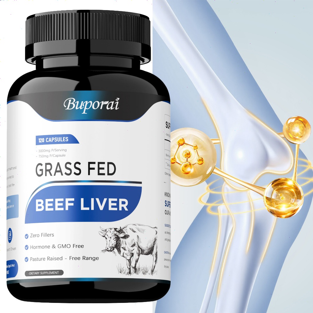 Suplemento Buporai-Contém 3000 Mg De Fígado Bovino (Alimentado Por Capim)-Sem Glúten Conservantes Adicionados
