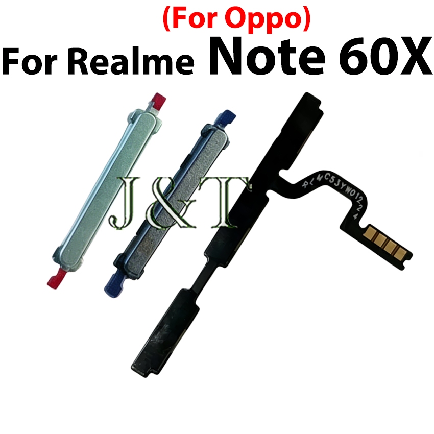 Botão De volume Do Interruptor Liga/Desliga Flex Para Realme Note 60X Teclas Laterais De Energia Cabo Flexível Peça De C