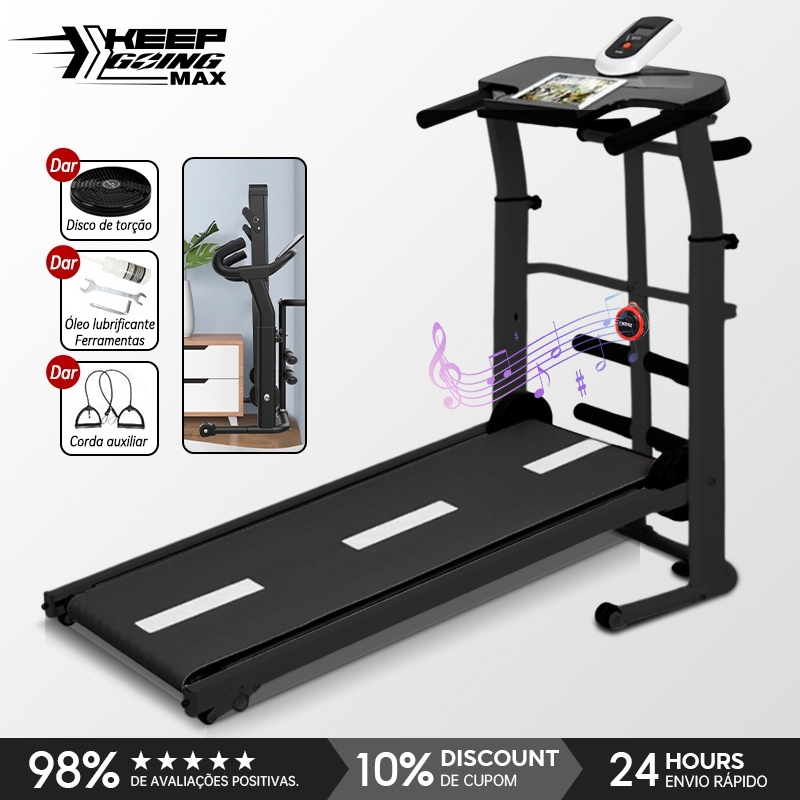 Máquina Automática De Esteira Mecânica Para Caminhada Com Display , Suporta Até 120kg