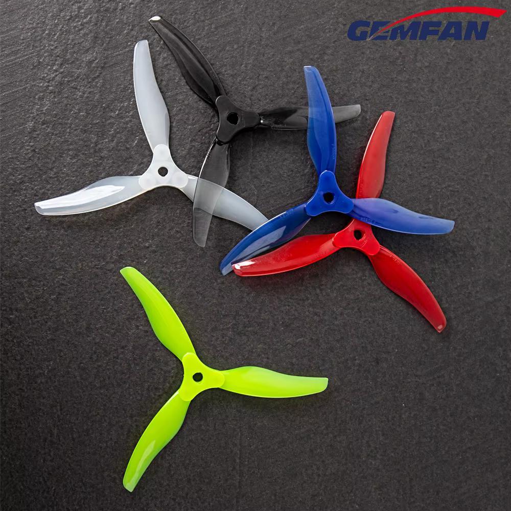 GEMFAN Floppy Proppy F5135 Hélice Dobrável 5.1'' 3 Pás - 4 Peças para Drones FPV Freestyle Long Range 4S/6S