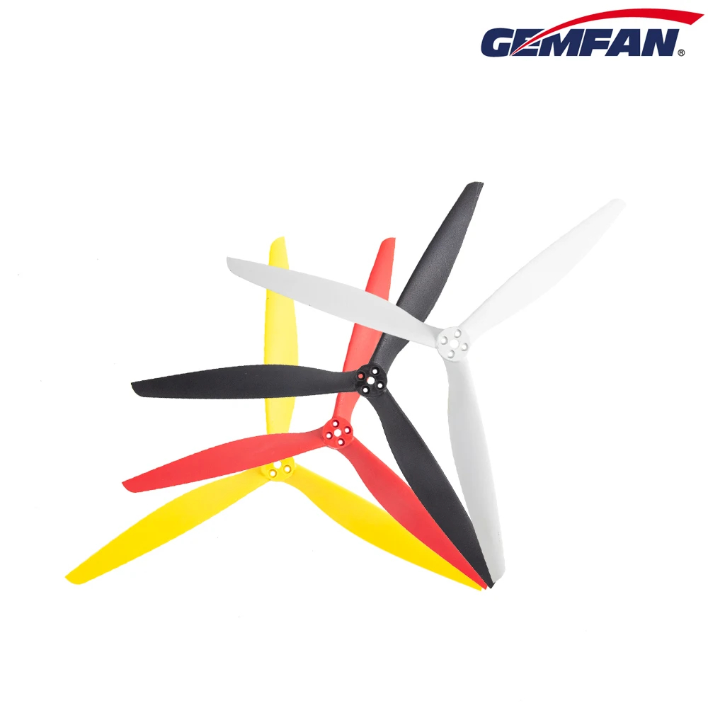 1 Par Hélice Gemfan 1310 X-Class 13" 3 Pás - Leve e Resistente para Drone FPV Anti-Explosão Motor 4110-340KV Alta Eficiê