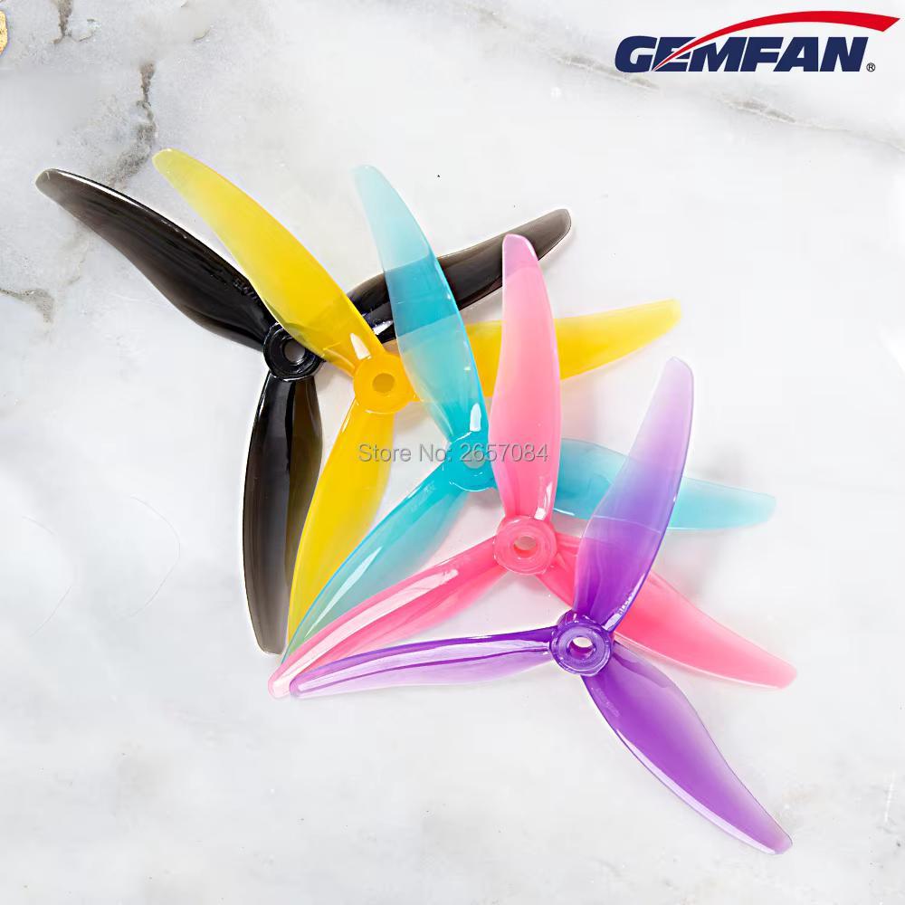 Hélice Gemfan Hurricane 51477 5.1 " 3 Pás PC-10 Pares para Drone FPV Racing Freestyle Alta Desempenho Motor 2205-2306