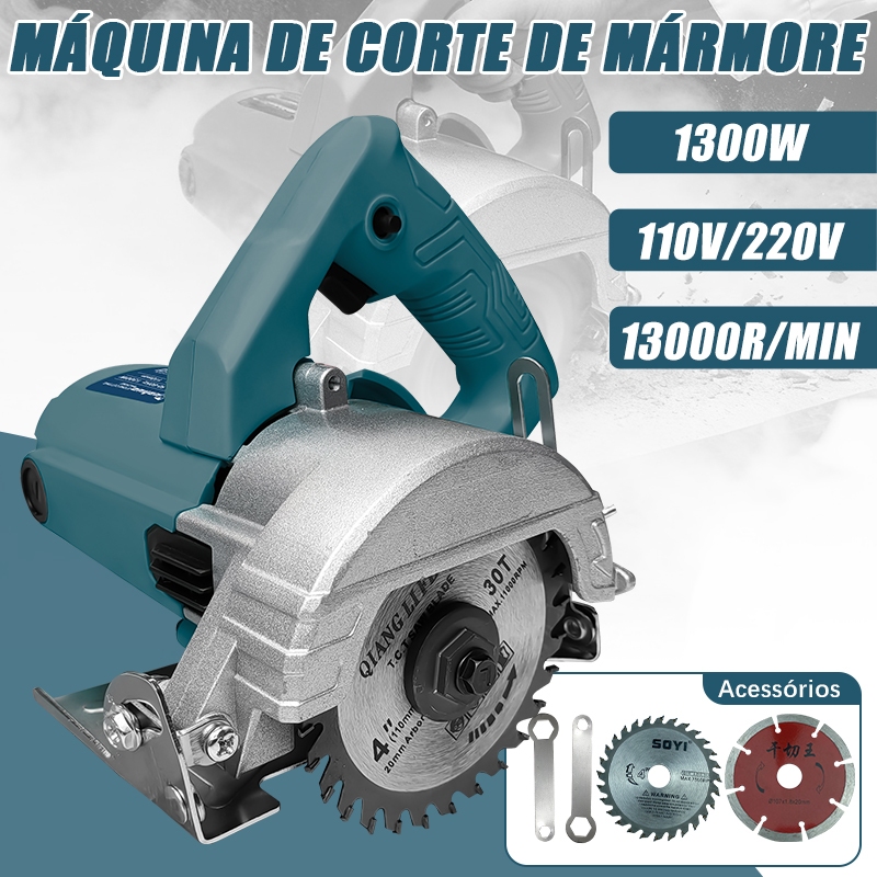 Serra Mármore 1300w Profissional Serra Circular Madeira Marmore 110V/220V