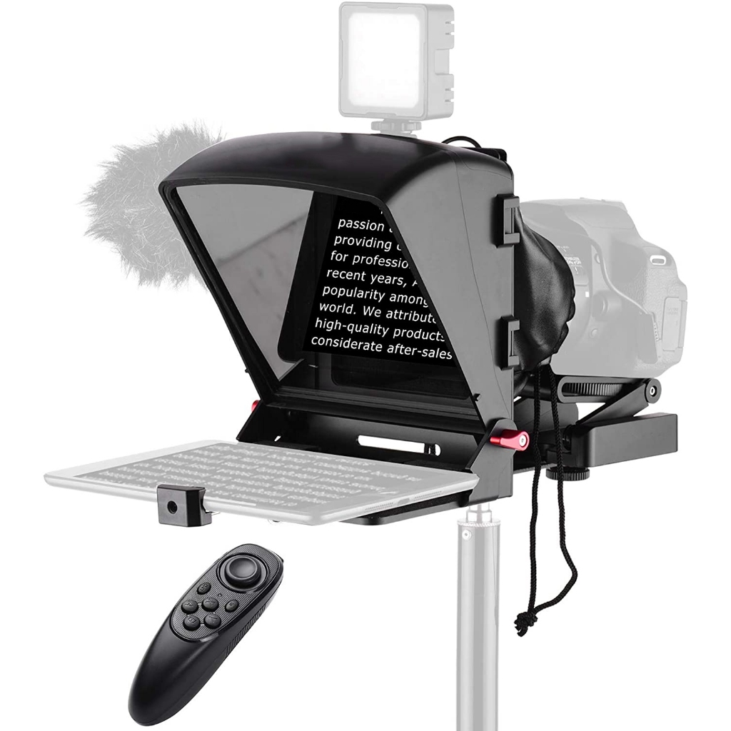 Prompter De Teleprompter Portátil Universal X1 Para Smartphone/Tablet/Câmera DSLR Gravação De Vídeo Transmissão Ao Vivo