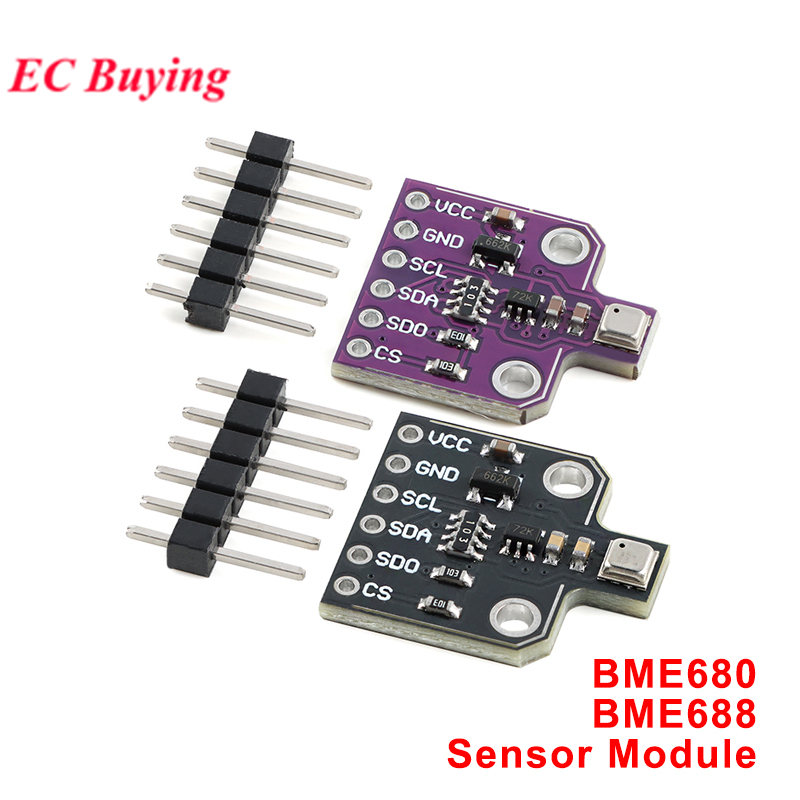BME680 BME688 Módulo Sensor De Alta Altitude De Pressão De Temperatura E Umidade Digital 4 Em 1 MEMS Com Gás Precisão