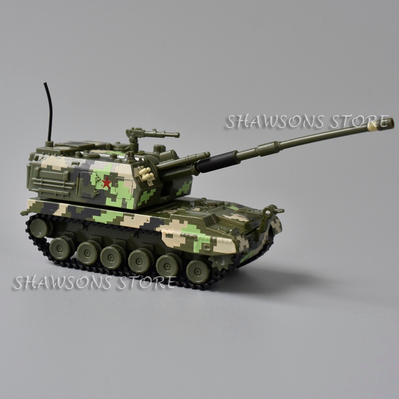 KDW Escala 1 : 150 Diecast Metal Modelo Militar Brinquedos China PLZ-05 Autopropelido Artilharia Réplica Coleção Tamanho